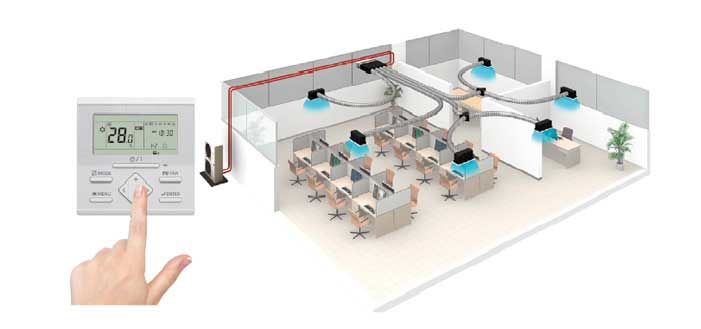 بهینه‌سازی توزیع دما و فشار در داکت‌های اسپلیت